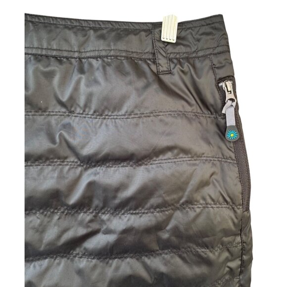 NWT Skhoop Womens Skirt Small Duck Down Feathers Quilted Outdoors Black Sport - Picture 7 of 10